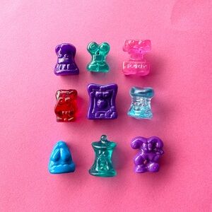 Go-Go’s Crazy Bones, 9PC 1990’s Vintage Toy Lot